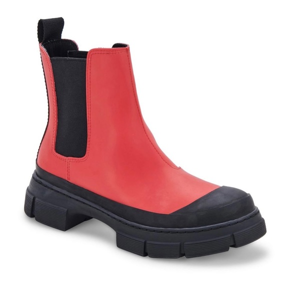 NIB Blondo Helga Waterproof Winter Chelsea Boots Red 8.5M - Picture 13 of 13
